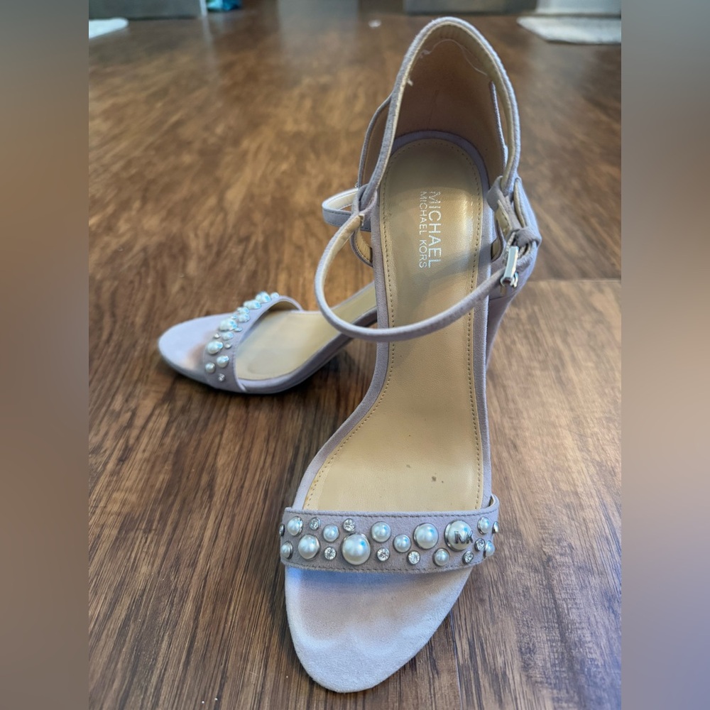 Michael Kors Grey Pearl sandals size 7.5